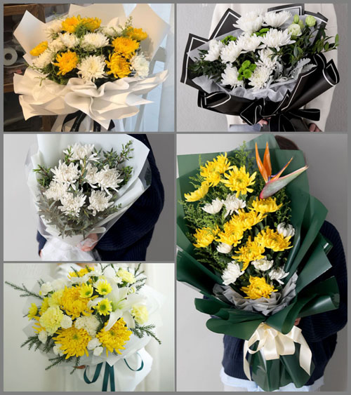 山东莱芜莱城区大王庄镇孤山村白事花束代送